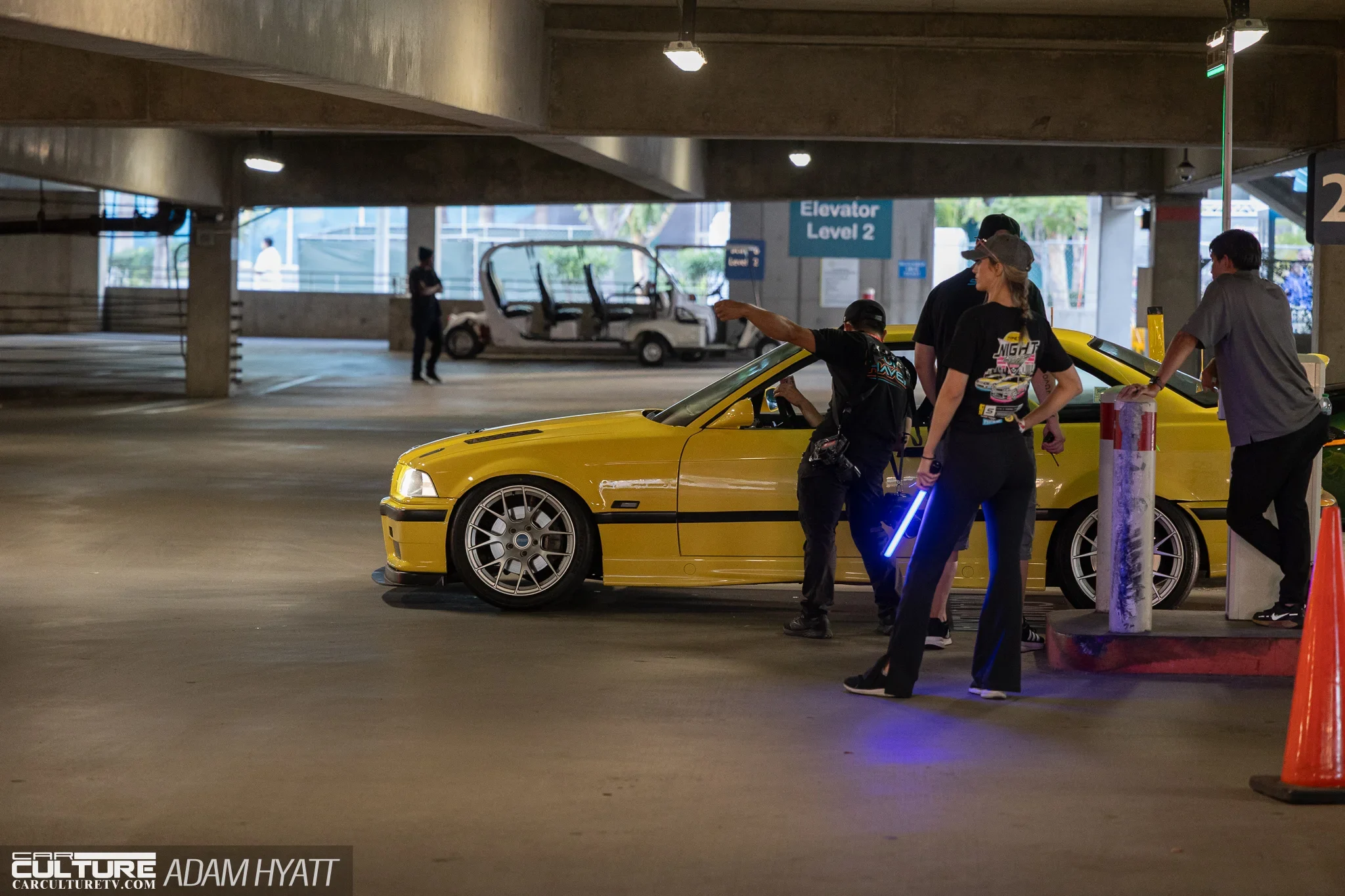 TypeS Auto Night Lights cars entering garage