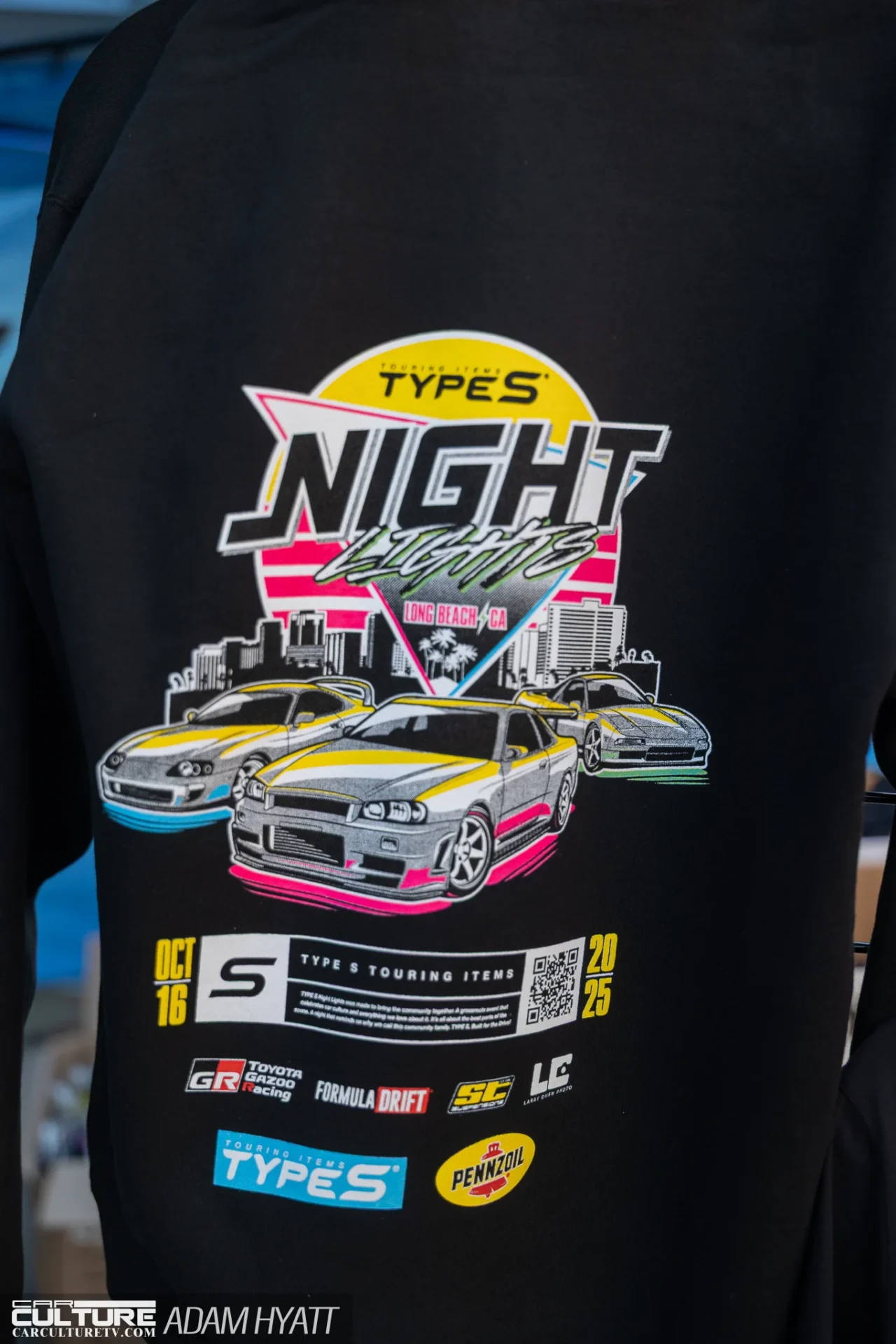 TypeS Auto Night Lights T-shirt