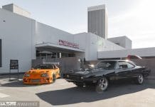 Fast and Furious Petersen Exhibit Grand Opening with Orange Supra and Charger
