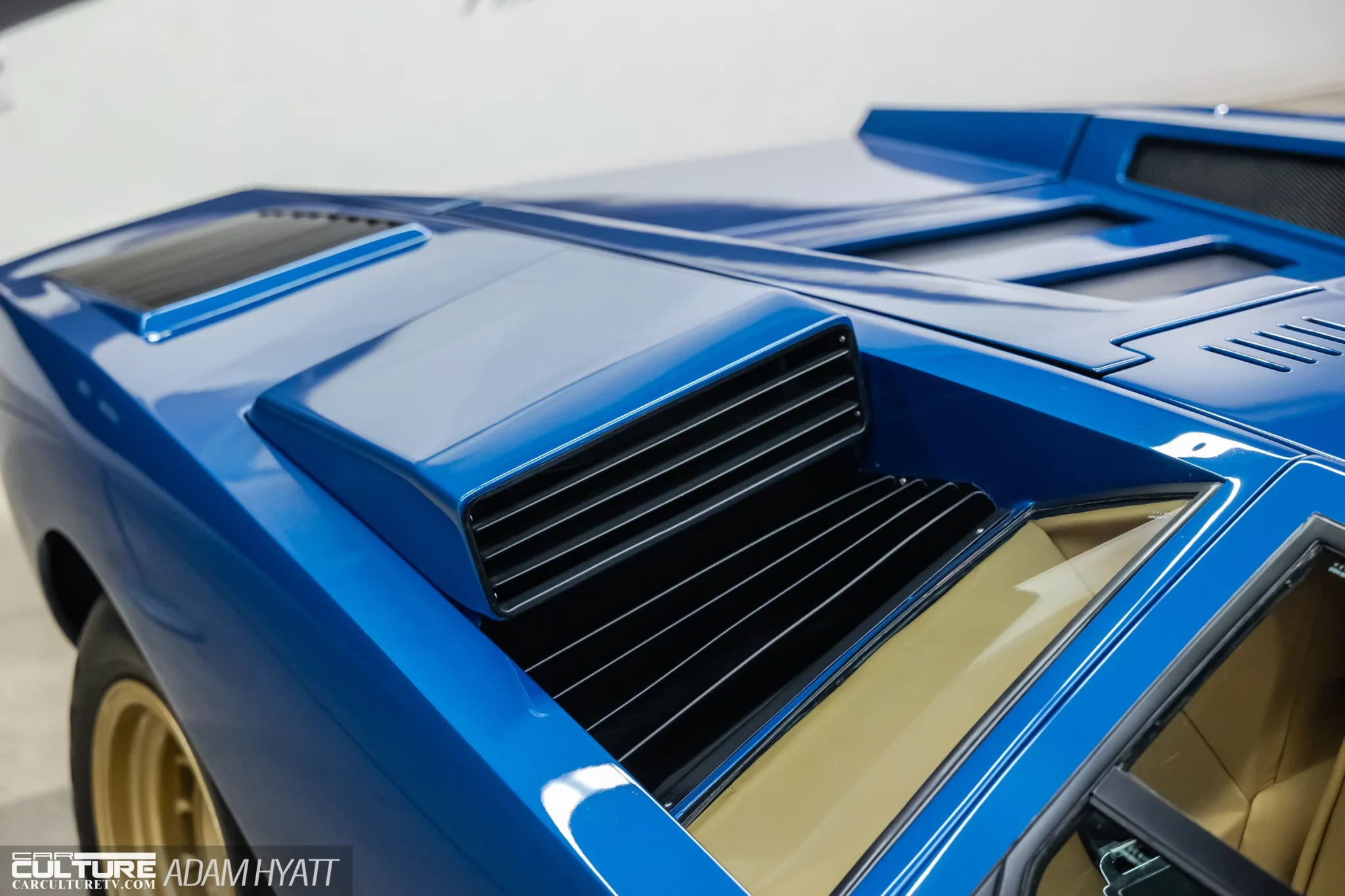 1974 Lamborghini Countach LP400 "Periscopio" air vents to engine