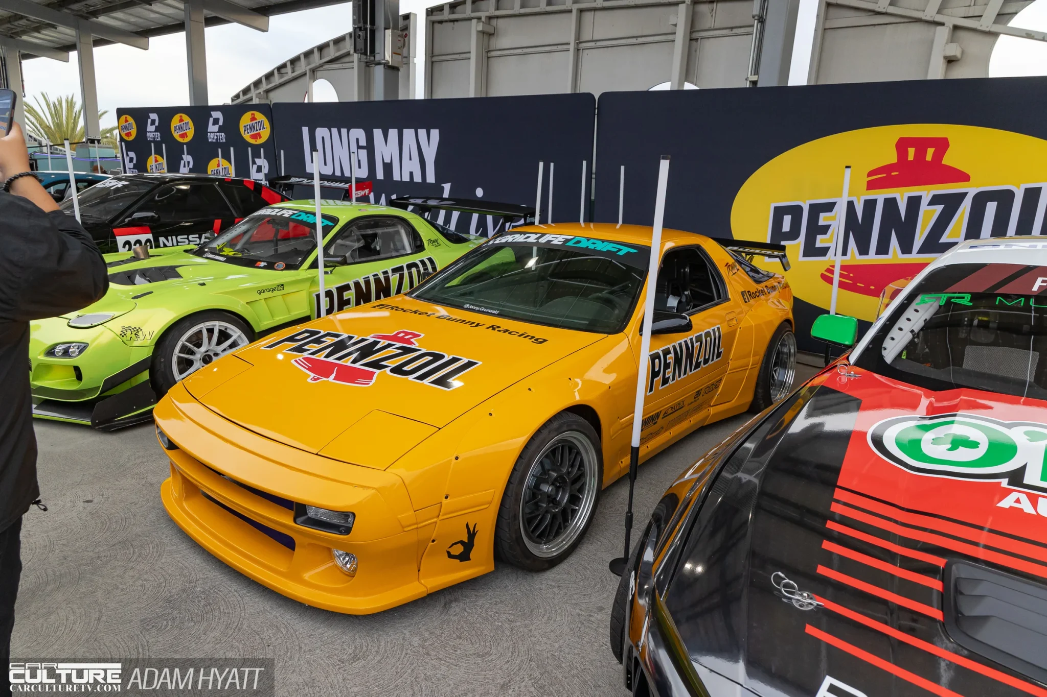 Rocket Bunny FC RX-7 in yellow