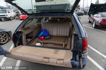 RADwood SoCal wagon rear interior seat