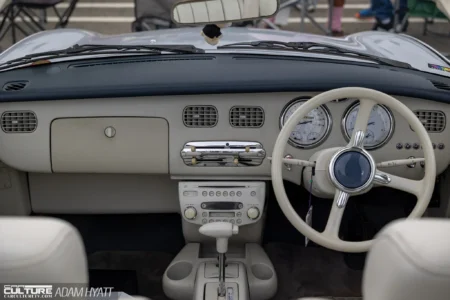 RADwood SoCal 1991 Nissan Figaro interior